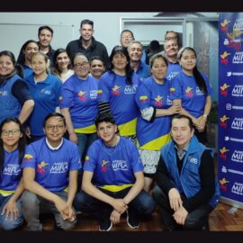 La felicidad de la Causa Ayudar llegó al Albergue San Antonio de la Mitad del Mundo en Quito.